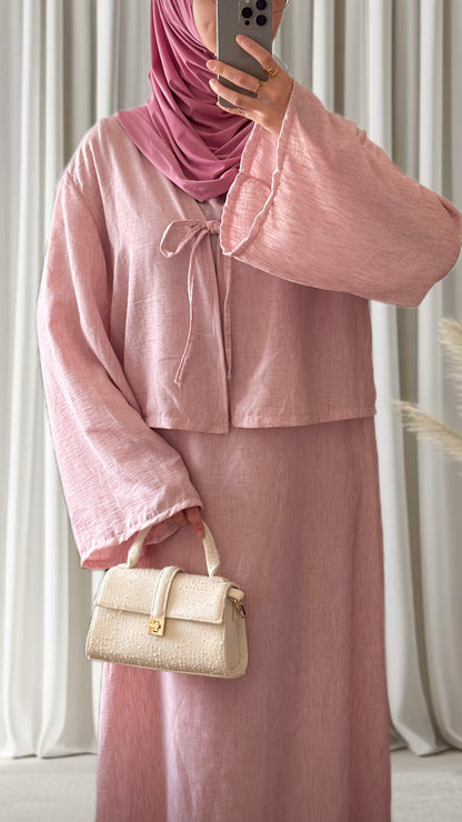 Robe Naïla rose - Eda&Chic