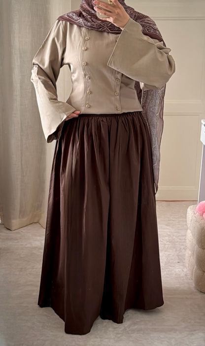 Jupe choco 100% coton - Eda&Chic