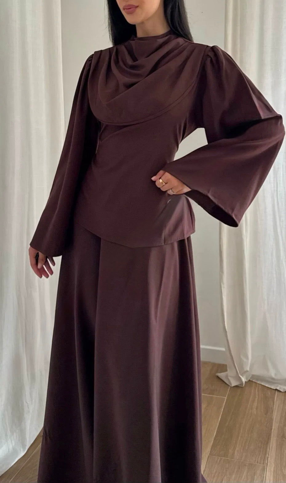 Ensemble Dünya bordeaux - Eda&Chic