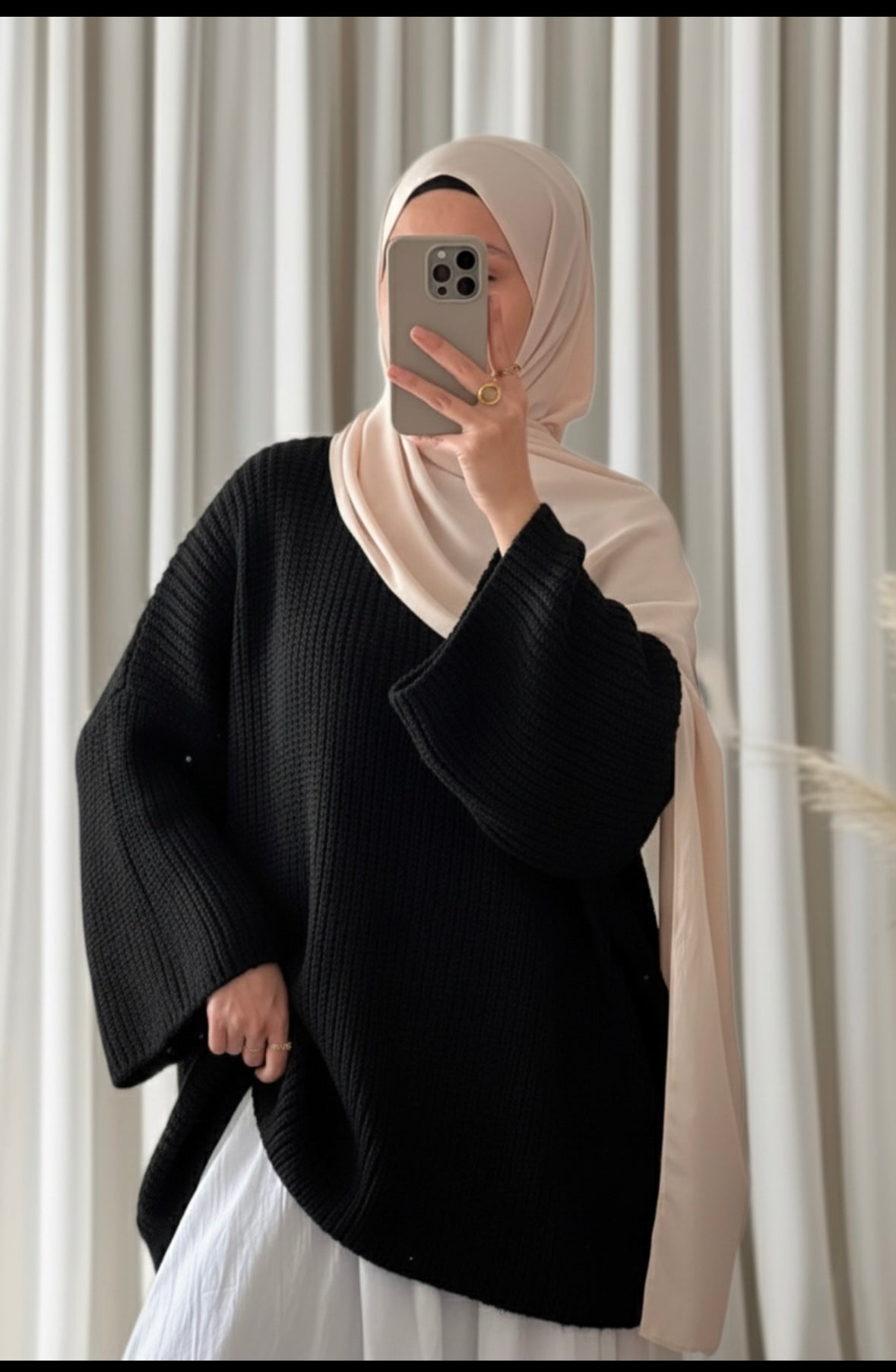 Pull Derya noir - Eda&Chic