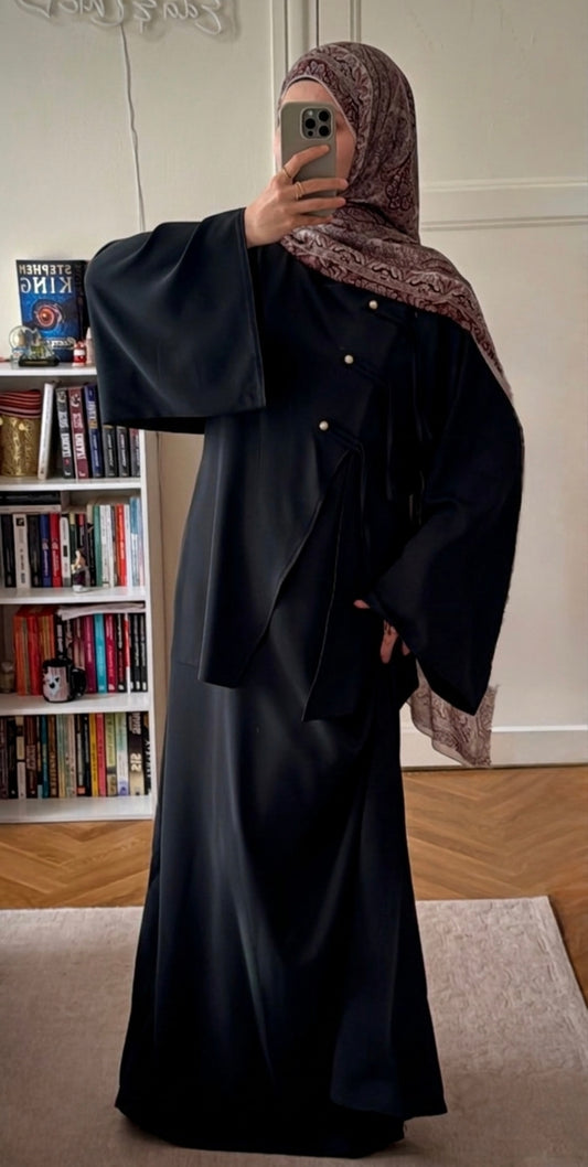 Abaya Elina noir - Eda&Chic