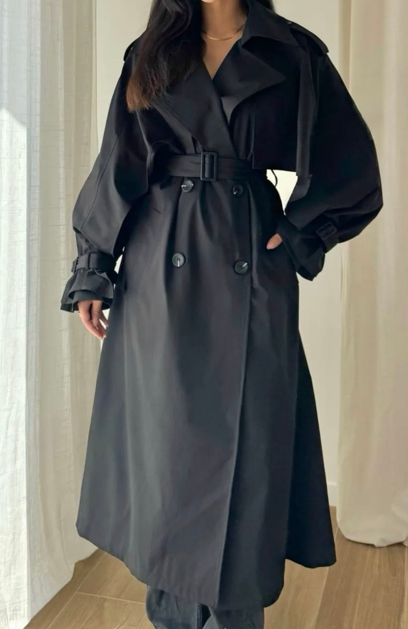 Trench oversize avec volant - Eda&Chic