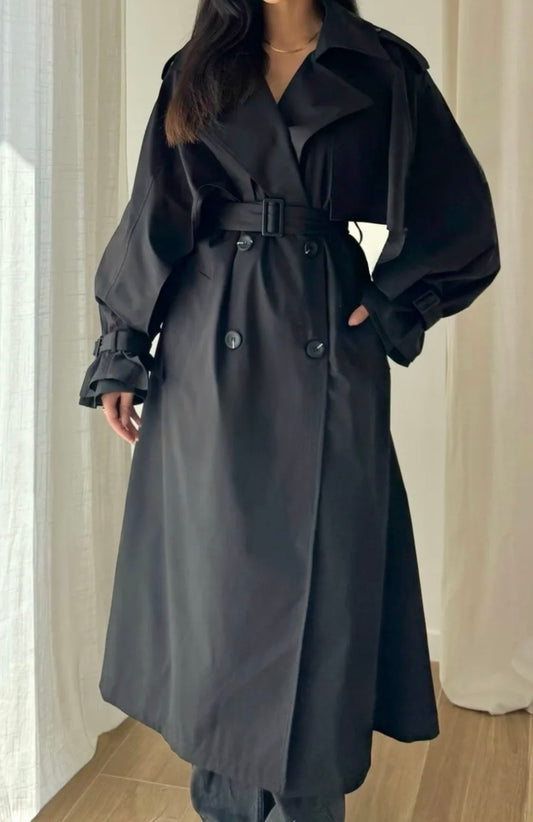 Trench oversize avec volant - Eda&Chic