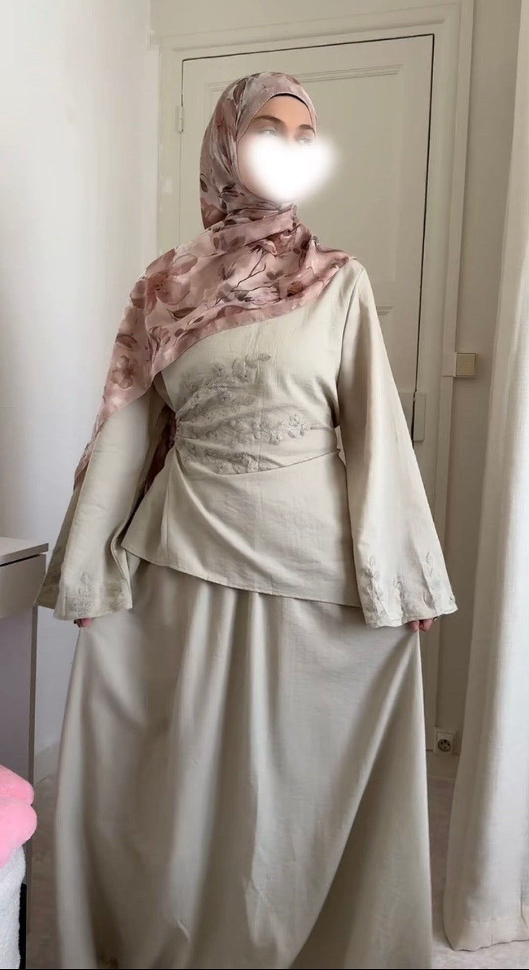 Ensemble brodé asymétrique - Eda&Chic