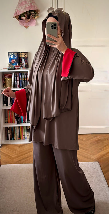 Burkini 3 pièces col zippée - Eda&Chic