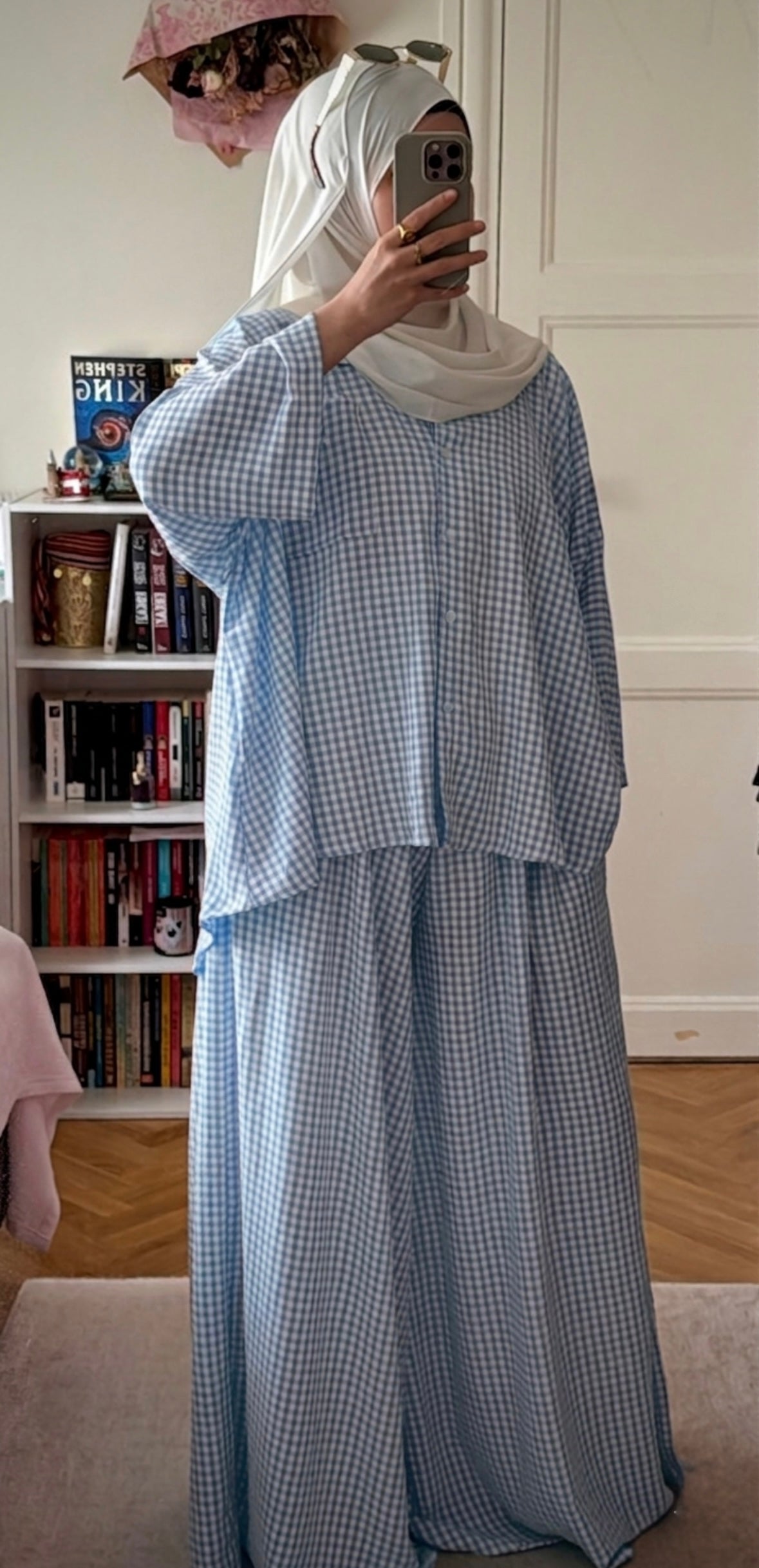 Ensemble Vichy bleu - Eda&Chic
