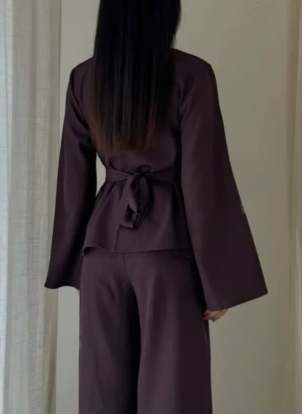 Haut Lina prune - Eda&Chic