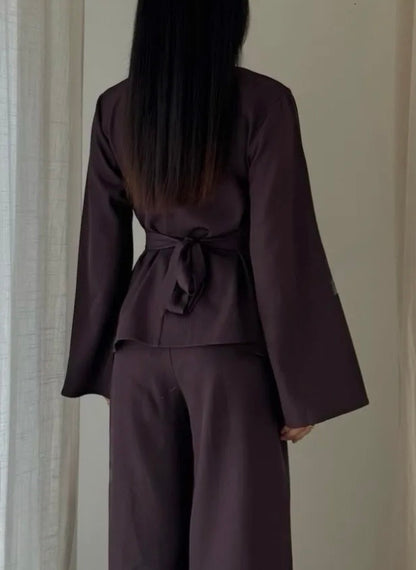 Haut Lina prune - Eda&Chic