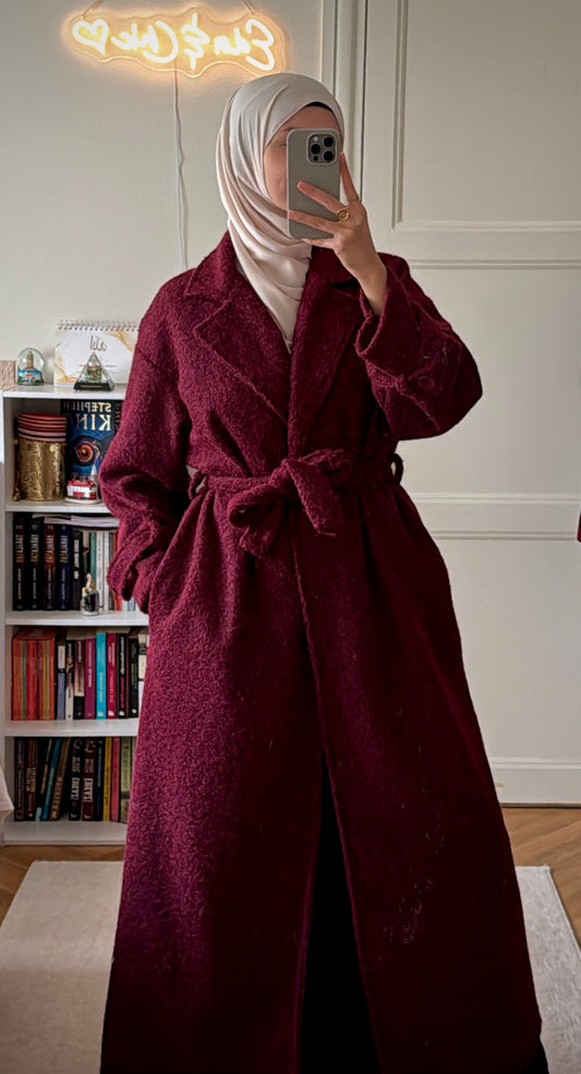 Manteau Aylin prune - Eda&Chic