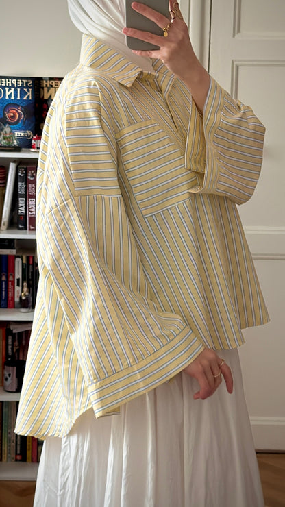 Chemise Mila jaune - Eda&Chic