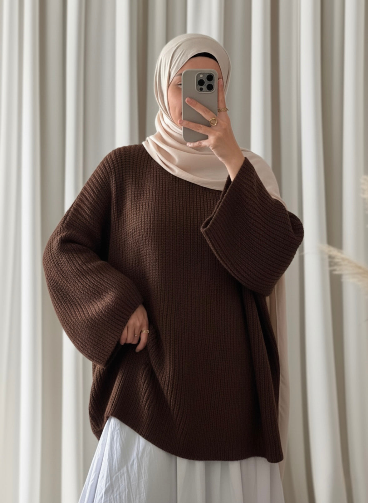 Pull Derya marron - Eda&Chic