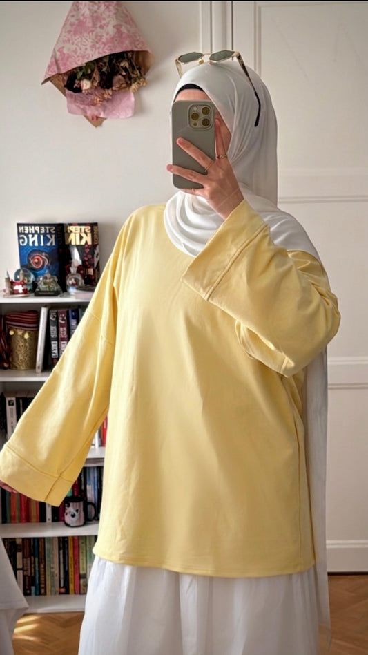 T-shirt coton jaune - Eda&Chic