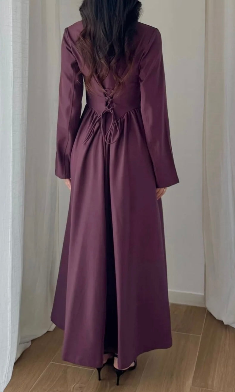 Robe Alya bordeaux - Eda&Chic