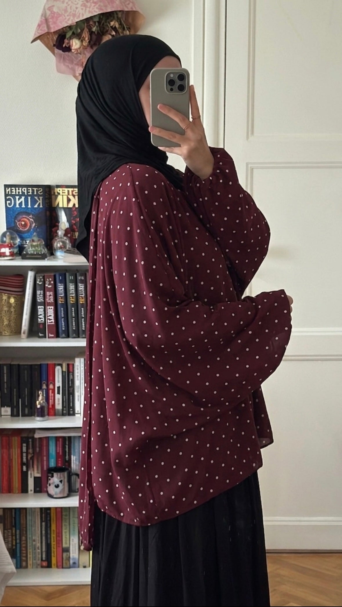 Haut petit pois bordeaux- Eda&Chic