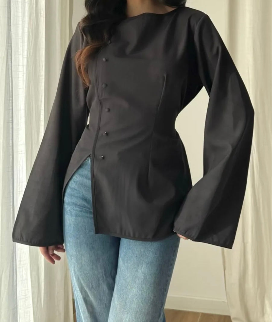 Haut Sera noir - Eda&Chic