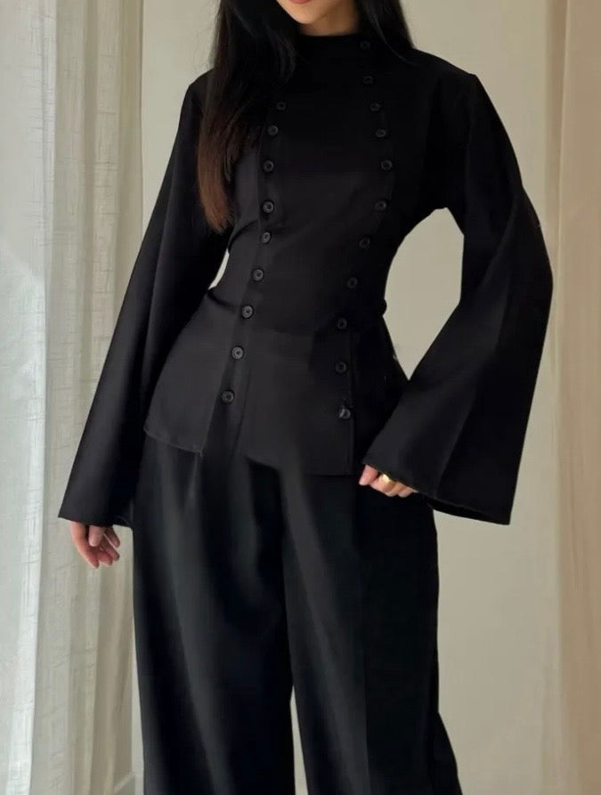 Haut Lina noir - Eda&Chic