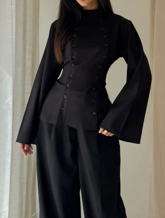 Haut Lina noir - Eda&Chic