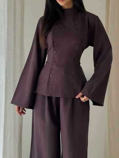 Haut Lina prune - Eda&Chic