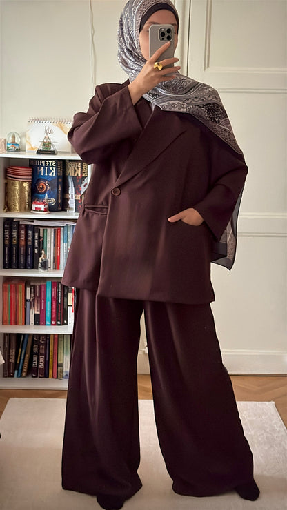 Ensemble blazer marron - Eda&Chic