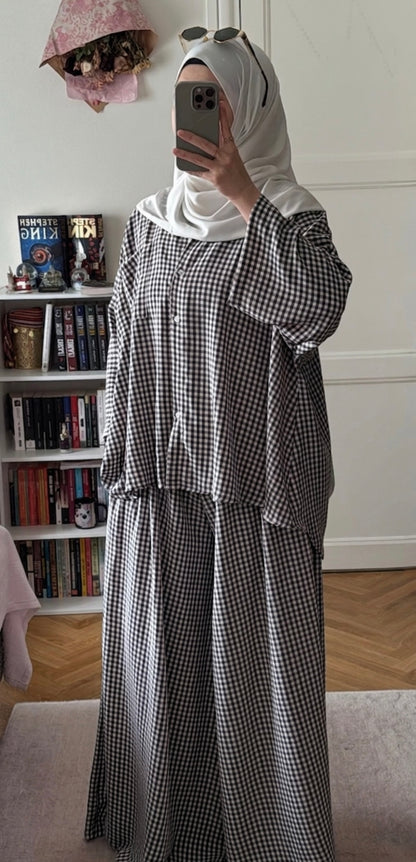 Ensemble Vichy noir - Eda&Chic