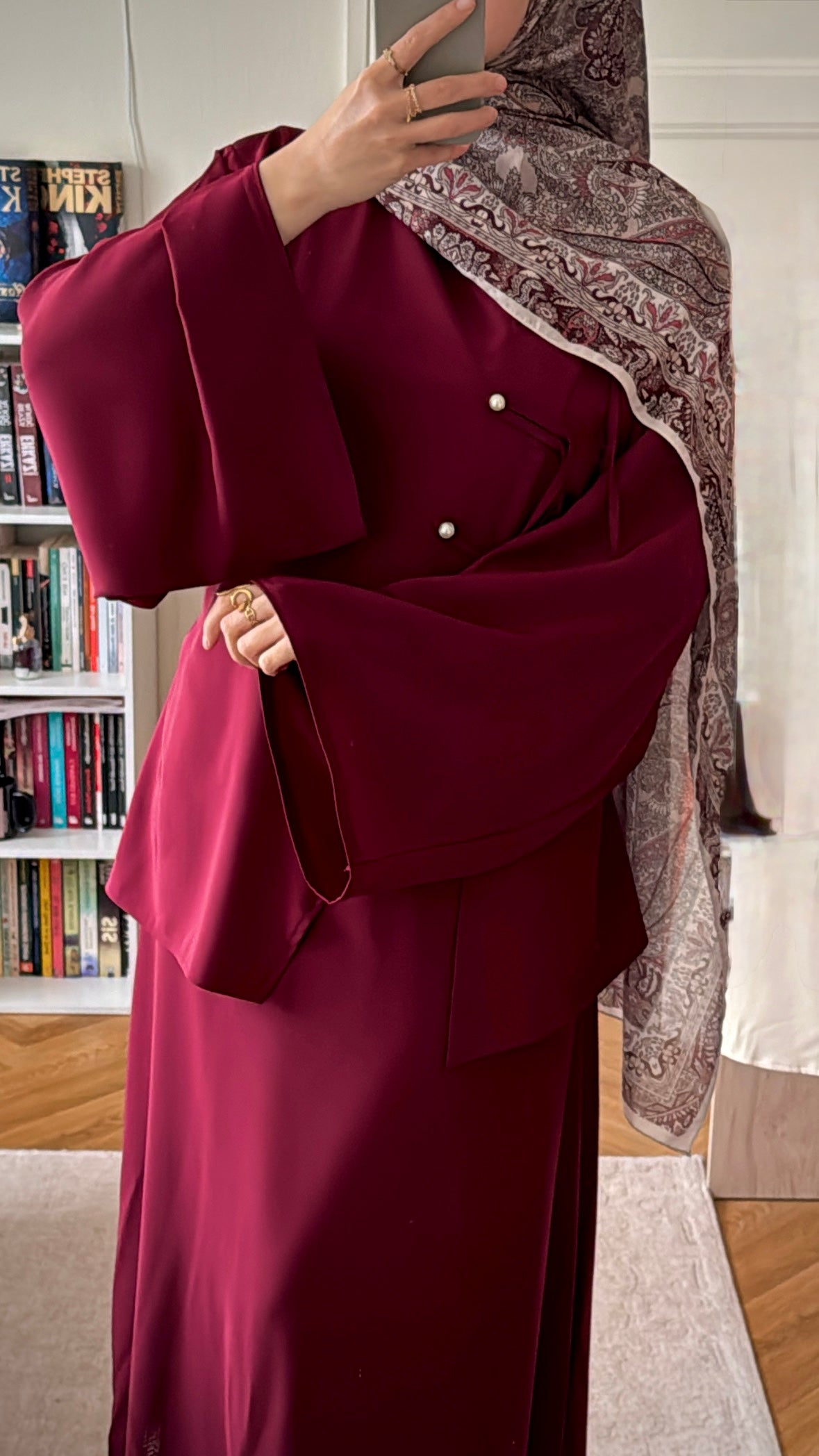 Abaya Elina bordeaux - Eda&Chic