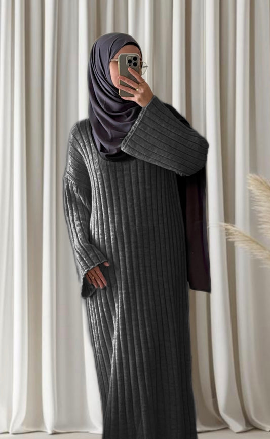 Robe Nora gris foncé - Eda & Chic