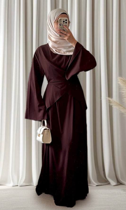Robe Amara marron - Eda&Chic