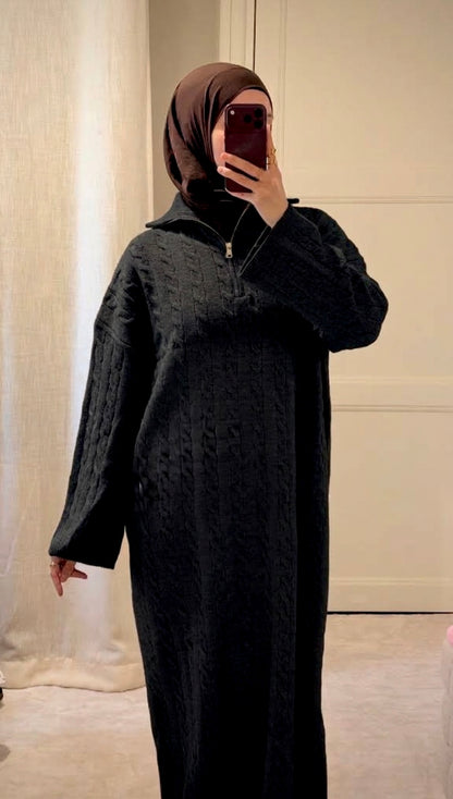 Robe pull noir - Eda&Chic