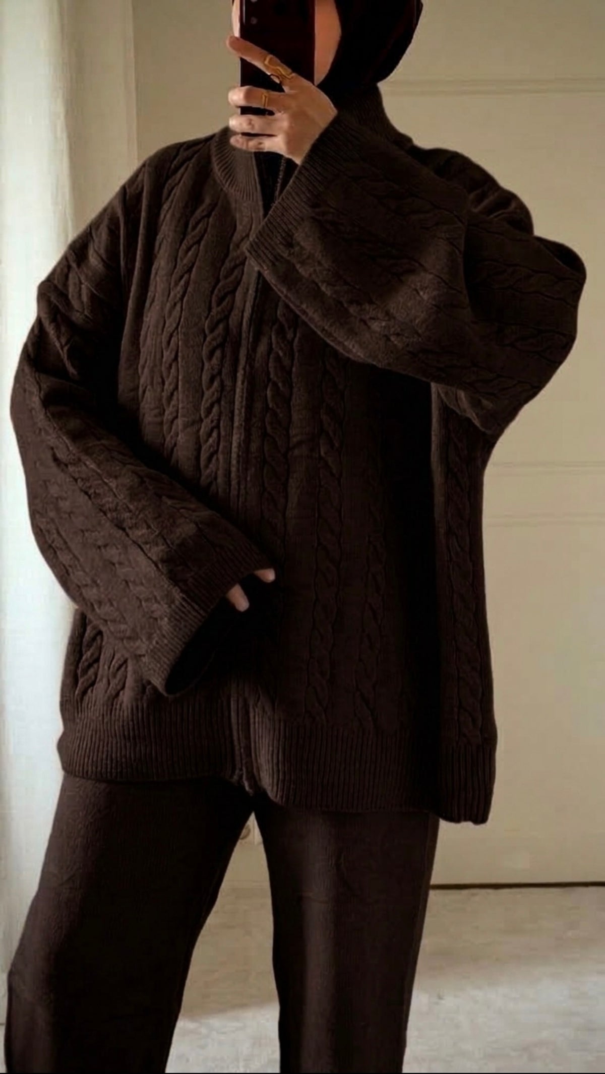 Ensemble maille choco - Eda&Chic