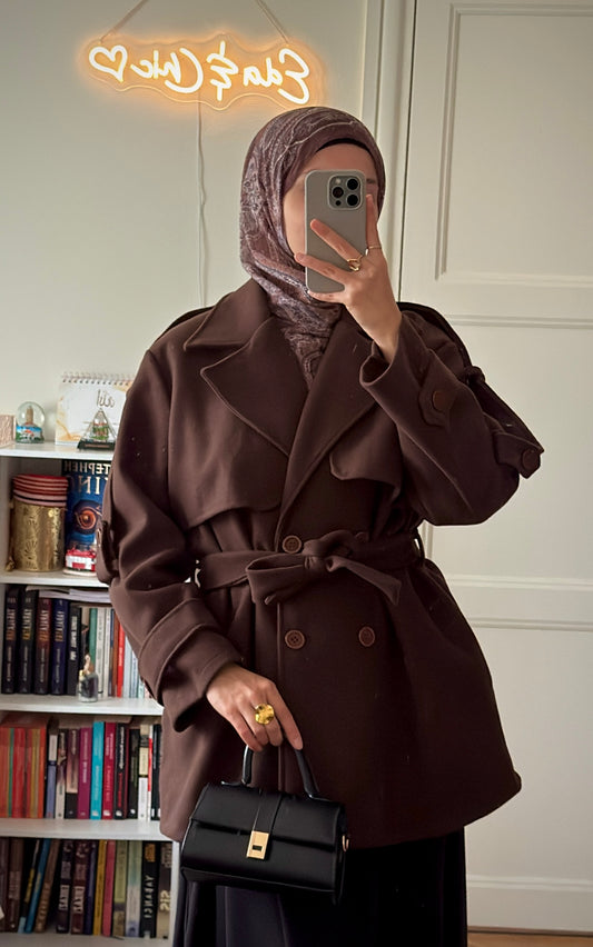 Veste Selin marron - Eda&Chic