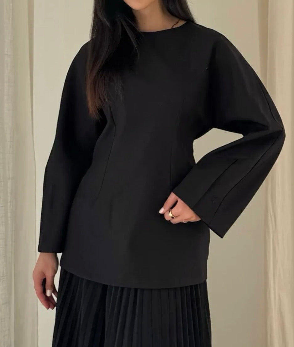 Haut Zahra noir - Eda&Chic