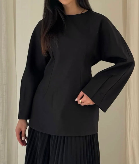 Haut Zahra noir - Eda&Chic