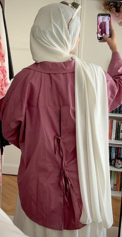 Chemise rose coton - Eda&Chic
