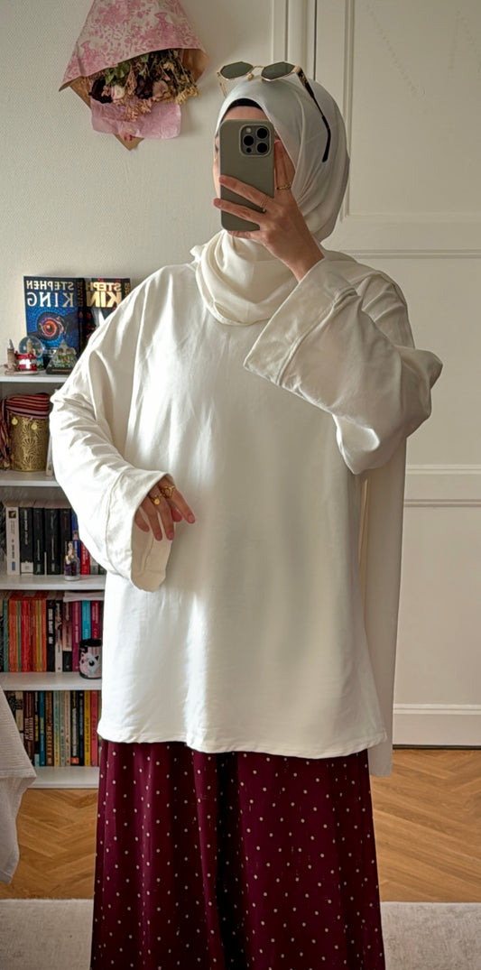 T-shirt coton blanc - Eda&Chic