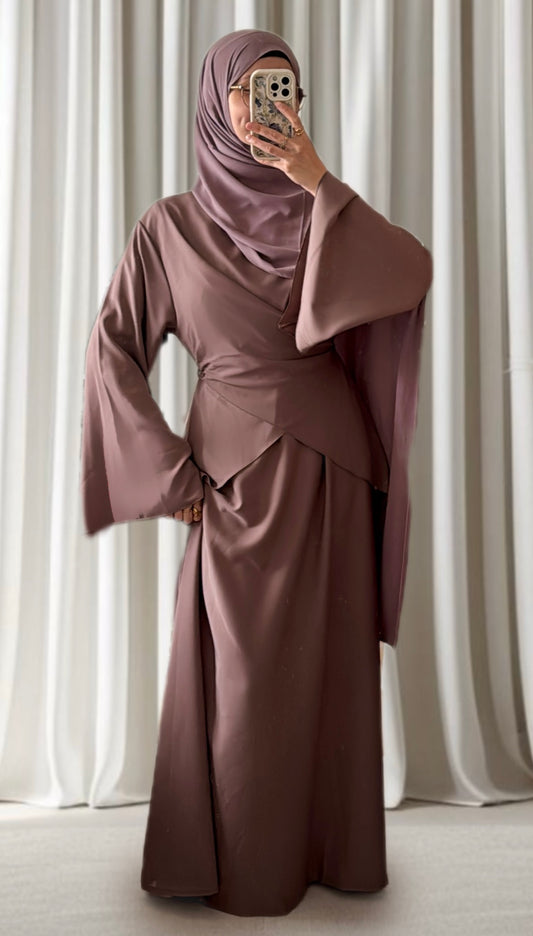 Robe Amara taupe - Eda&Chic