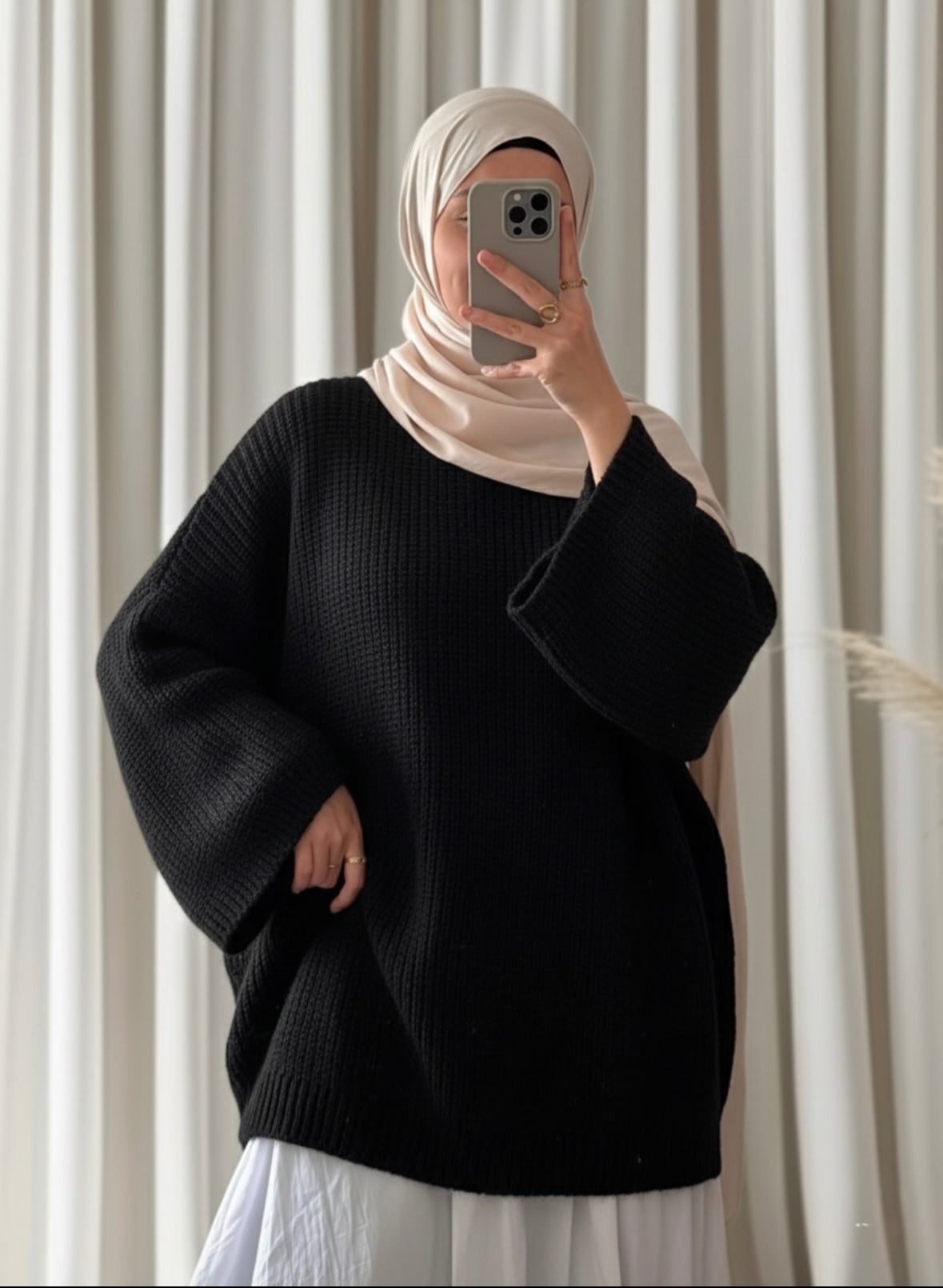 Pull Derya noir - Eda&Chic