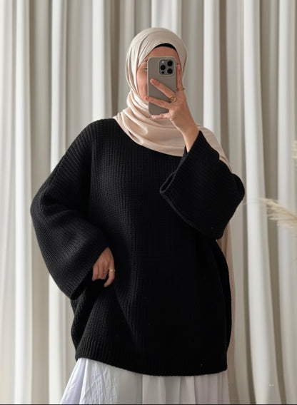 Pull Derya noir - Eda&Chic