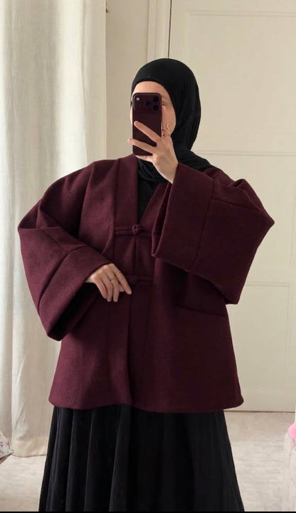 Veste Tokyo bordeaux - Eda&Chic