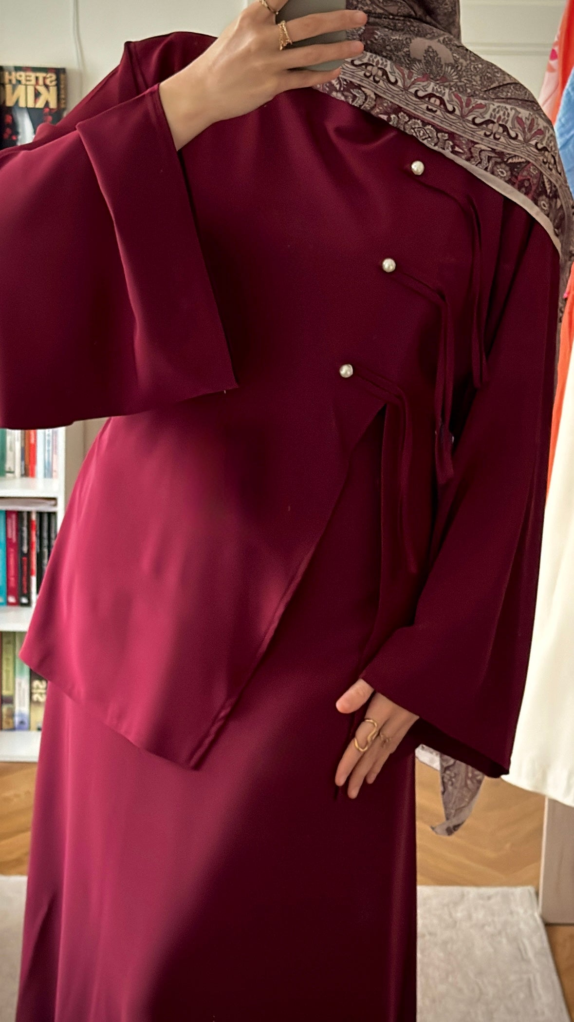 Abaya Elina bordeaux - Eda&Chic