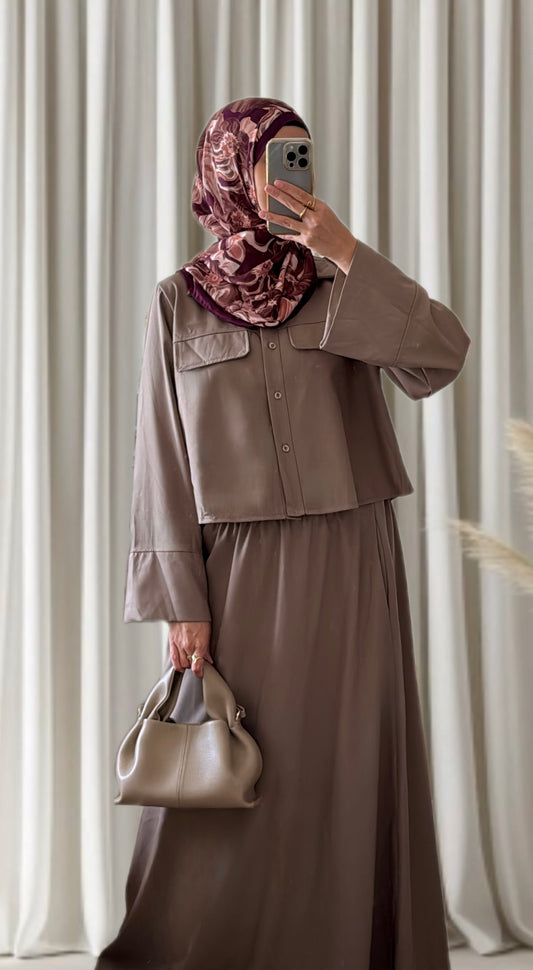 Ensemble Malia taupe - Eda&Chic