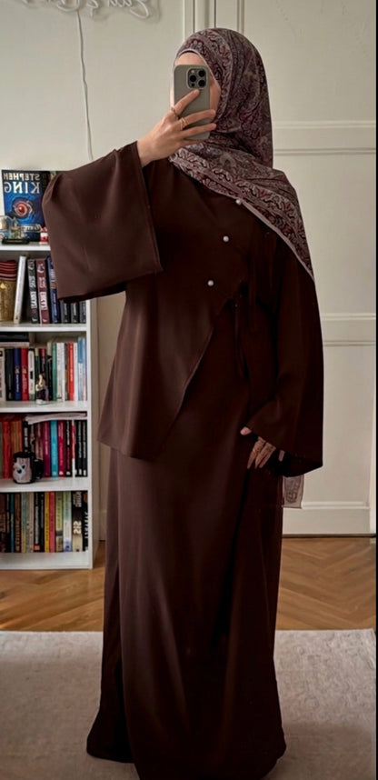 Abaya Elina choco - Eda&Chic