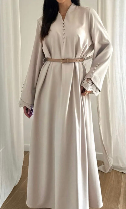 Robe Nour beige - Eda&Chic