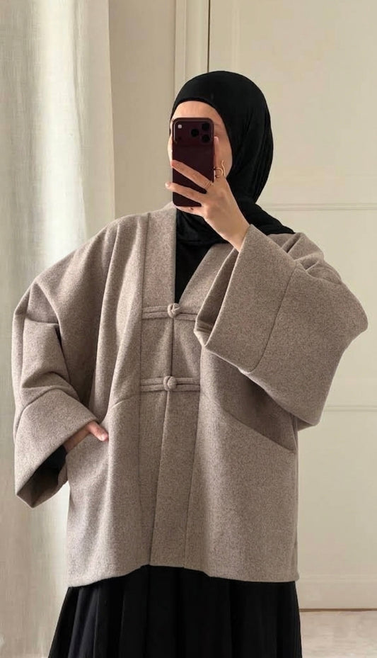 Veste Tokyo taupe - Eda&Chic