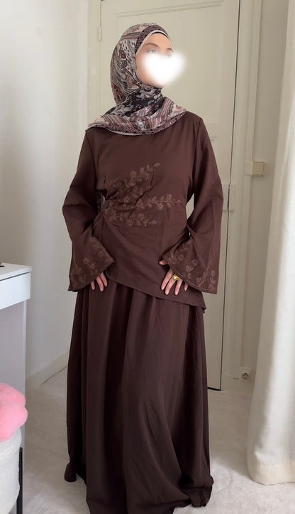 Ensemble brodé asymétrique - Eda&Chic