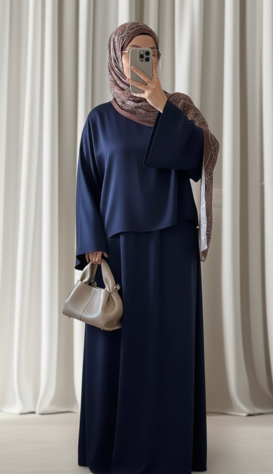 Ensemble Samira bleu marine - Eda&Chic