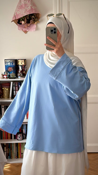 T-shirt coton bleu - Eda&Chic