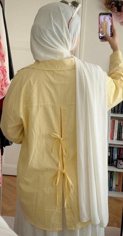 Chemise jaune coton - Eda&Chic