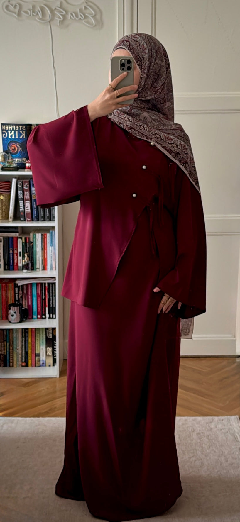 Abaya Elina bordeaux - Eda&Chic