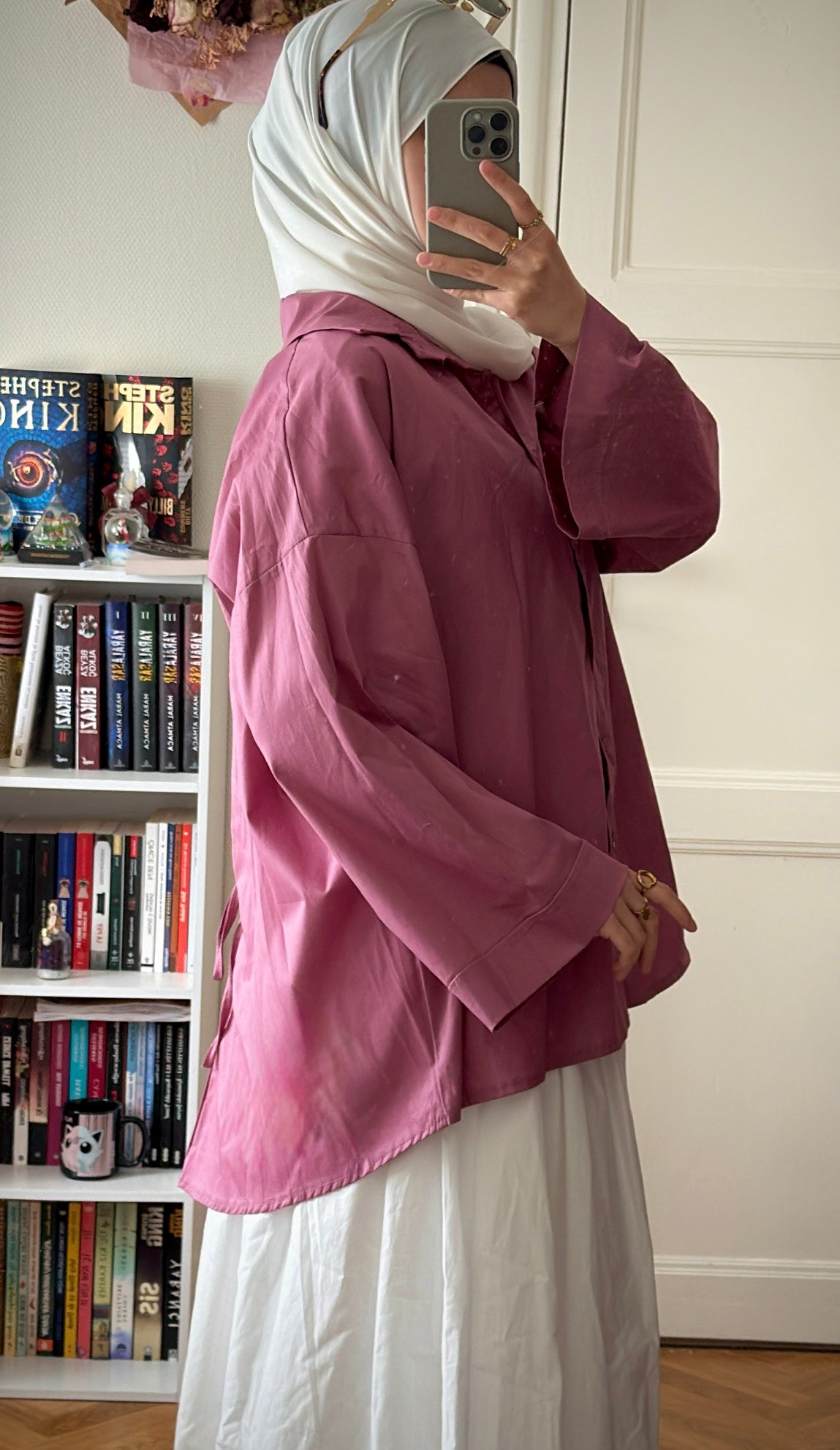 Chemise rose coton - Eda&Chic
