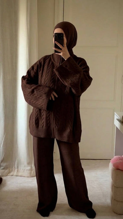 Ensemble maille choco - Eda&Chic